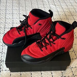 Nike Jordan 12 Retro - NEW - Kids Red and Black Sneakers